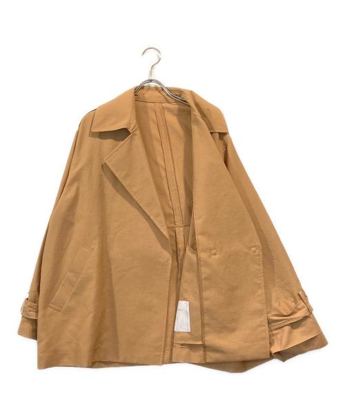 Noble（ノーブル）Noble (ノーブル) ライトフルクロスハーフコート ブラウン サイズ:不明の古着・服飾アイテム