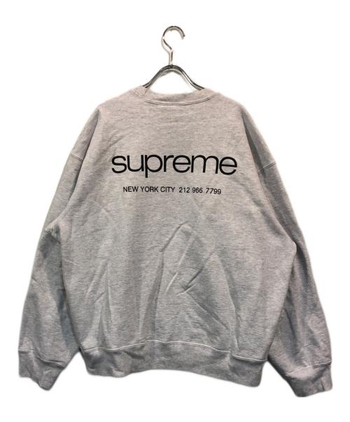 SUPREME（シュプリーム）Supreme (シュプリーム) 23FWNYC Crewneck Ash Grey グレー サイズ:SIZE Lの古着・服飾アイテム