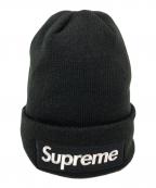 SUPREME×New Eraシュプリーム×ニューエラ）の古着「ボックスロゴニット帽」｜ブラック