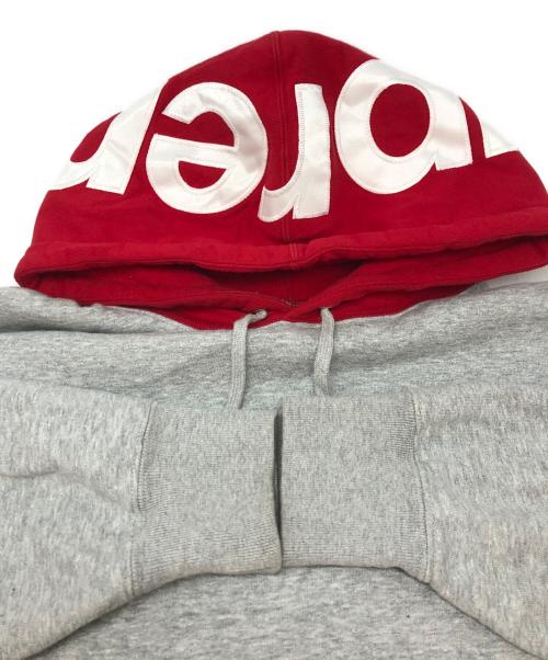 SUPREME（シュプリーム）SUPREME (シュプリーム) Contrast Hooded Sweatshirt グレー サイズ:Mの古着・服飾アイテム