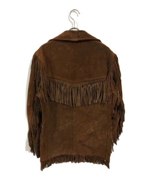 RANCHER by Schott Bros（ランチャー×ショットブロス）RANCHER by Schott Bros (ランチャー×ショットブロス) フリンジウエスタンスエードジャケット ブラウン サイズ:38の古着・服飾アイテム