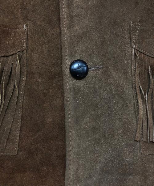 RANCHER by Schott Bros（ランチャー×ショットブロス）RANCHER by Schott Bros (ランチャー×ショットブロス) フリンジウエスタンスエードジャケット ブラウン サイズ:38の古着・服飾アイテム