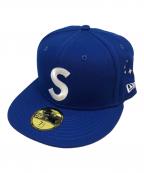 SUPREME×New Era×NEW YORK YANKEESシュプリーム×ニューエラ×ニューヨークヤンキース）の古着「トリプルネームボックスロゴキャップ」｜ネイビー
