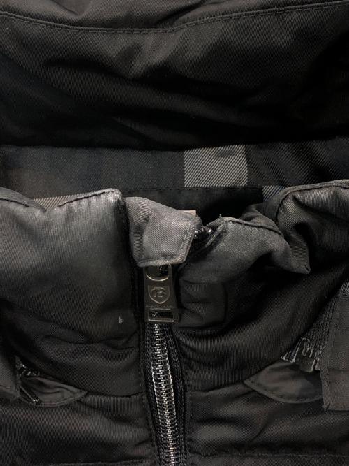 BLACK LABEL CRESTBRIDGE（ブラックレーベル クレストブリッジ）BLACK LABEL CRESTBRIDGE (ブラックレーベル クレストブリッジ) 切替 シャドーチェック 中綿ジャケット ブラック サイズ:SIZE Lの古着・服飾アイテム