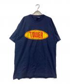 FRUIT OF THE LOOMフルーツオブザルーム）の古着「プリントTシャツ」｜ネイビー