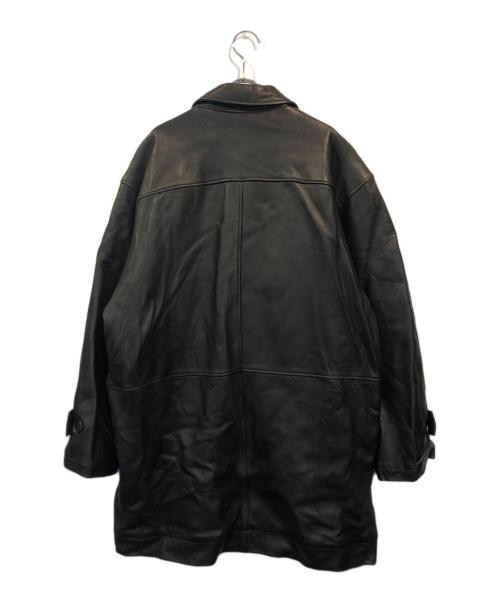 Paul Smith London（ポールスミスロンドン）Paul Smith London (ポールスミスロンドン) オールドレザーカーコート ブラック サイズ:SIZE Lの古着・服飾アイテム