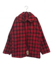 WOOLRICH（ウールリッチ）の古着「80sバッファローチェックハンティングジャケット」｜レッド×ブラック