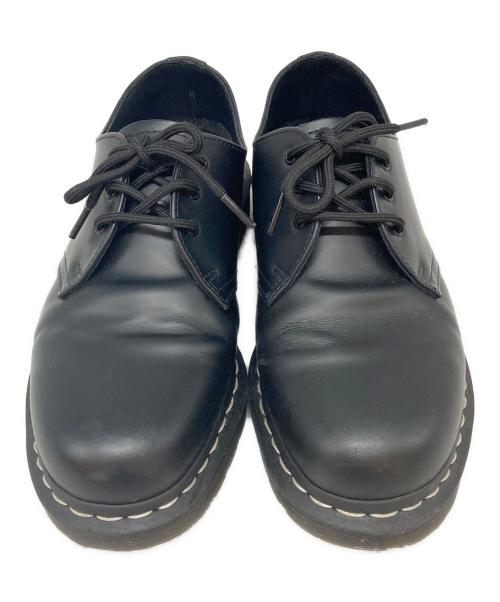 Dr.Martens（ドクターマーチン）Dr.Martens (ドクターマーチン) ホワイトステッチ3ホールシューズ ブラック サイズ:UK8の古着・服飾アイテム