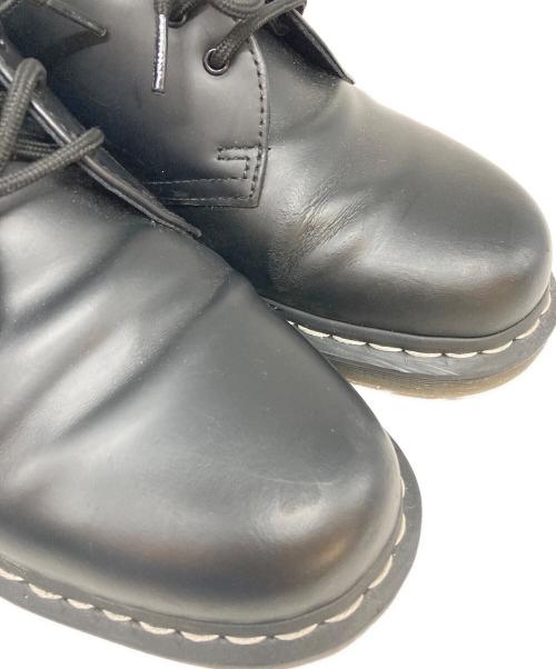 Dr.Martens（ドクターマーチン）Dr.Martens (ドクターマーチン) ホワイトステッチ3ホールシューズ ブラック サイズ:UK8の古着・服飾アイテム