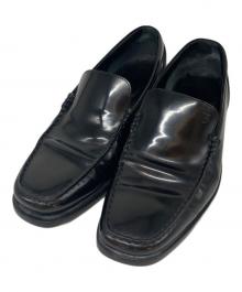 TOD'S（トッズ）の古着「ヴァンプドライビングシューズ」｜ブラック