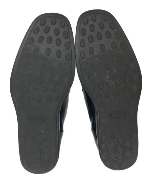 TOD'S（トッズ）TOD'S (トッズ) ヴァンプドライビングシューズ ブラック サイズ:SIZE 6の古着・服飾アイテム