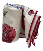 Christian Diorクリスチャン ディオール）の古着「フロリレージョスクエアスカーフ」｜ホワイト