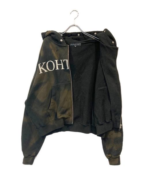 dig your own grave（デグヨアオウングレイブ）dig your own grave (デグヨアオウングレイブ) DIG YOUR OWN GRAVE FUR ZIP HOODY ブラック サイズ:XSの古着・服飾アイテム