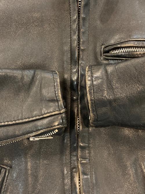 Schott（ショット）Schott (ショット) レザーライダースジャケット ブラック サイズ:SIZE 32の古着・服飾アイテム