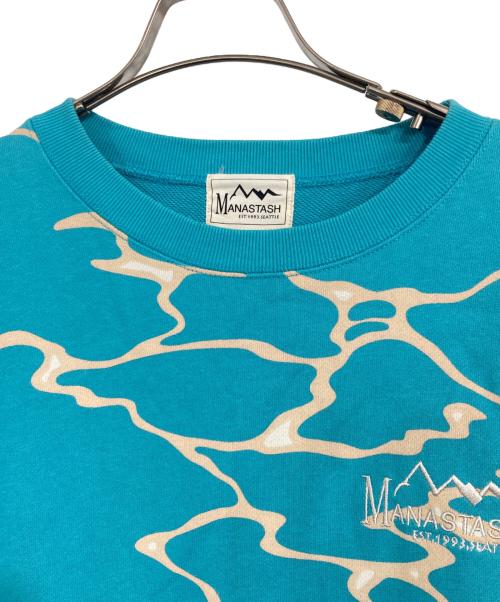 Manastash（マナスタッシュ）Manastash (マナスタッシュ) LITHIUM CREWNECK SWEAT ブルー サイズ:JPN Lの古着・服飾アイテム
