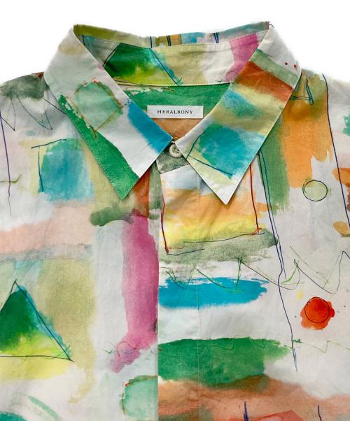 HERALBONY（ヘラルボニー）HERALBONY (ヘラルボニー) 長袖シャツ グリーン サイズ:Mの古着・服飾アイテム