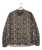 HERALBONYヘラルボニー）の古着「クラシックブラウス「無題」（葉っぱ）」｜グレー