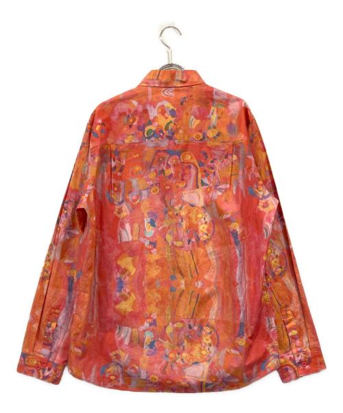 HERALBONY（ヘラルボニー）HERALBONY (ヘラルボニー) クラシックシャツ レッド サイズ:Mの古着・服飾アイテム