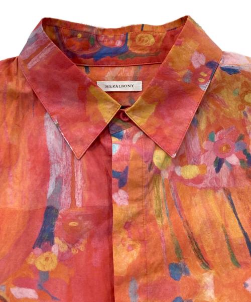 HERALBONY（ヘラルボニー）HERALBONY (ヘラルボニー) クラシックシャツ レッド サイズ:Mの古着・服飾アイテム