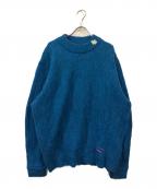 ADER errorアーダーエラー）の古着「FLUIC LOGO KNI.T」｜ブルー