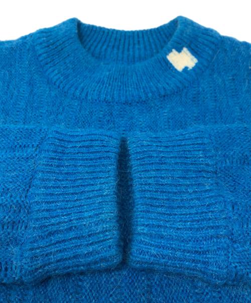 ADER error（アーダーエラー）ADER error (アーダーエラー) FLUIC LOGO KNI.T ブルー サイズ:A3の古着・服飾アイテム