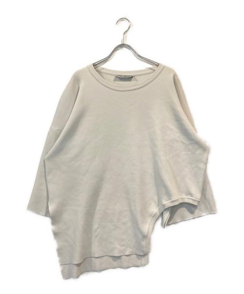 ISSEY MIYAKE（イッセイミヤケ）ISSEY MIYAKE (イッセイミヤケ) アシンメトリーニット グレー サイズ:SIZE 2の古着・服飾アイテム