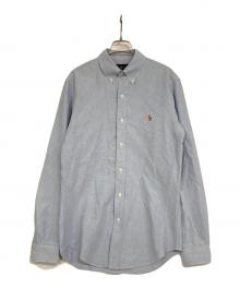 RALPH LAUREN（ラルフローレン）の古着「ポニー刺繍オックスフォードシャツ」｜スカイブルー