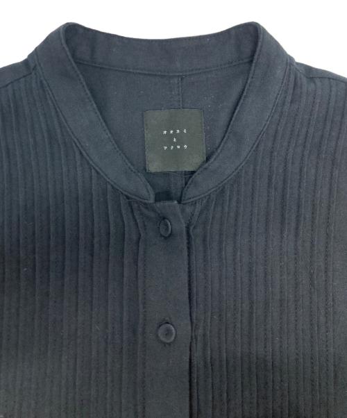 オオカミとフクロウ（オオカミトフクロウ）オオカミとフクロウ (オオカミトフクロウ) ピンタックブラウスワンピース ブラック サイズ:-の古着・服飾アイテム