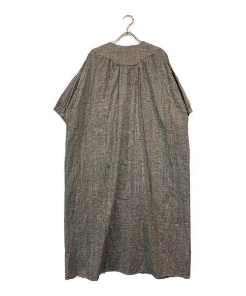 オオカミとフクロウ（オオカミトフクロウ）オオカミとフクロウ (オオカミトフクロウ) グレンチェックワンピース グレー サイズ:-の古着・服飾アイテム