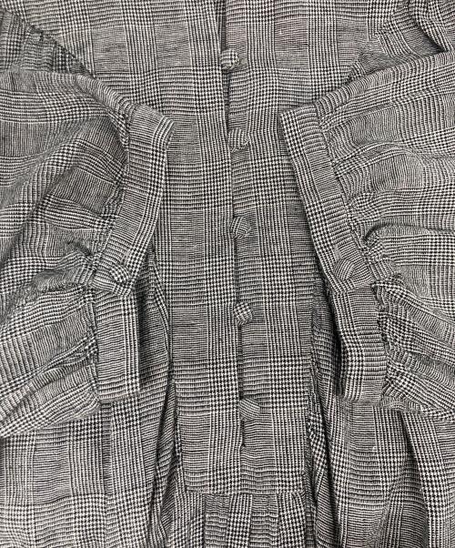 オオカミとフクロウ（オオカミトフクロウ）オオカミとフクロウ (オオカミトフクロウ) グレンチェックワンピース グレー サイズ:-の古着・服飾アイテム