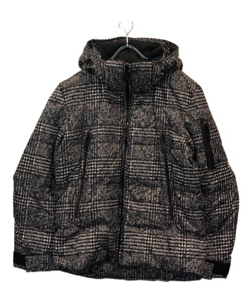 BLACK LABEL CRESTBRIDGE（ブラックレーベル クレストブリッジ）BLACK LABEL CRESTBRIDGE (ブラックレーベル クレストブリッジ) グレンチェックプリント ダウンジャケット ブラック サイズ:SIZE Mの古着・服飾アイテム