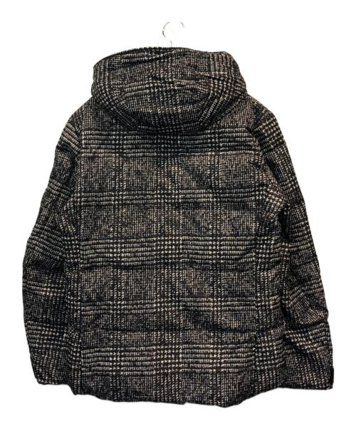 BLACK LABEL CRESTBRIDGE（ブラックレーベル クレストブリッジ）BLACK LABEL CRESTBRIDGE (ブラックレーベル クレストブリッジ) グレンチェックプリント ダウンジャケット ブラック サイズ:SIZE Mの古着・服飾アイテム