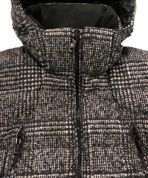 BLACK LABEL CRESTBRIDGE（ブラックレーベル クレストブリッジ）BLACK LABEL CRESTBRIDGE (ブラックレーベル クレストブリッジ) グレンチェックプリント ダウンジャケット ブラック サイズ:SIZE Mの古着・服飾アイテム