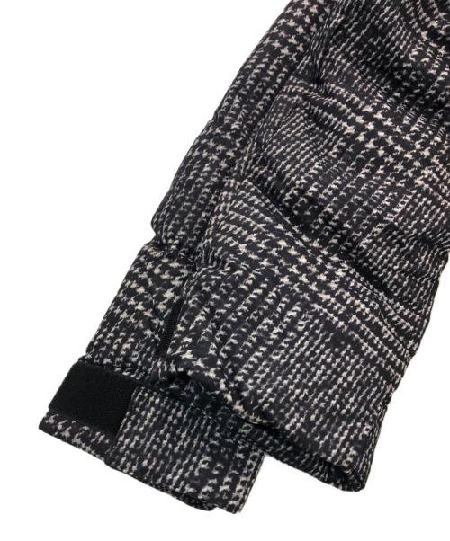 BLACK LABEL CRESTBRIDGE（ブラックレーベル クレストブリッジ）BLACK LABEL CRESTBRIDGE (ブラックレーベル クレストブリッジ) グレンチェックプリント ダウンジャケット ブラック サイズ:SIZE Mの古着・服飾アイテム