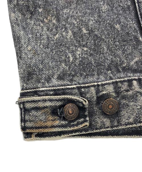 LEVI'S（リーバイス）LEVI'S (リーバイス) 80sケミカルウォッシュデニムジャケット ブラック サイズ:Mの古着・服飾アイテム