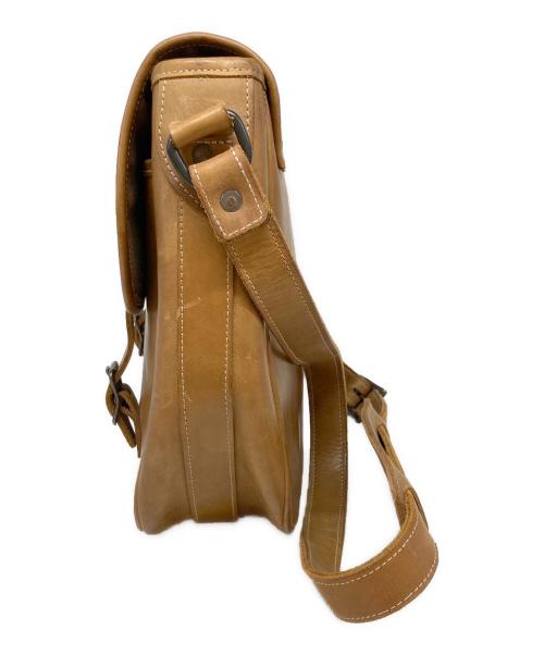 RRL（ダブルアールエル）RRL (ダブルアールエル) イーグル刺繍レザーショルダーバッグ ブラウンの古着・服飾アイテム