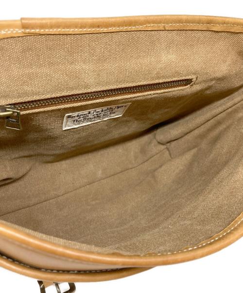 RRL（ダブルアールエル）RRL (ダブルアールエル) イーグル刺繍レザーショルダーバッグ ブラウンの古着・服飾アイテム