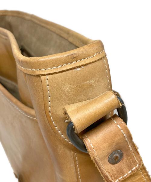 RRL（ダブルアールエル）RRL (ダブルアールエル) イーグル刺繍レザーショルダーバッグ ブラウンの古着・服飾アイテム