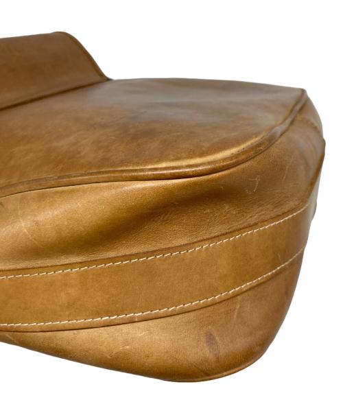 RRL（ダブルアールエル）RRL (ダブルアールエル) イーグル刺繍レザーショルダーバッグ ブラウンの古着・服飾アイテム