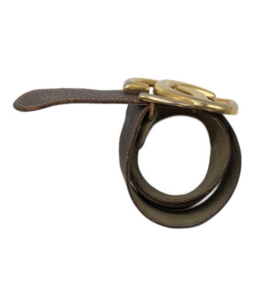 GUCCI（グッチ）GUCCI (グッチ) GGインターロッキングベルト ブラウンの古着・服飾アイテム