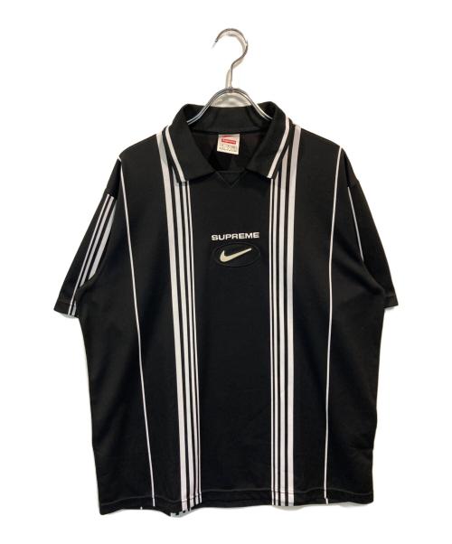 SUPREME（シュプリーム）Supreme (シュプリーム) NIKE (ナイキ) Jewel Stripe Soccer Jersey ブラック サイズ:Sの古着・服飾アイテム