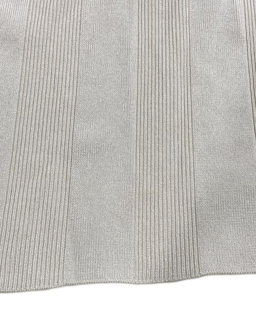 UNITED ARROWS TOKYO（ユナイテッドアローズトウキョウ）UNITED ARROWS TOKYO (ユナイテッドアローズトウキョウ) ランダムリブ ポロニット ベージュ サイズ:表記無しの古着・服飾アイテム