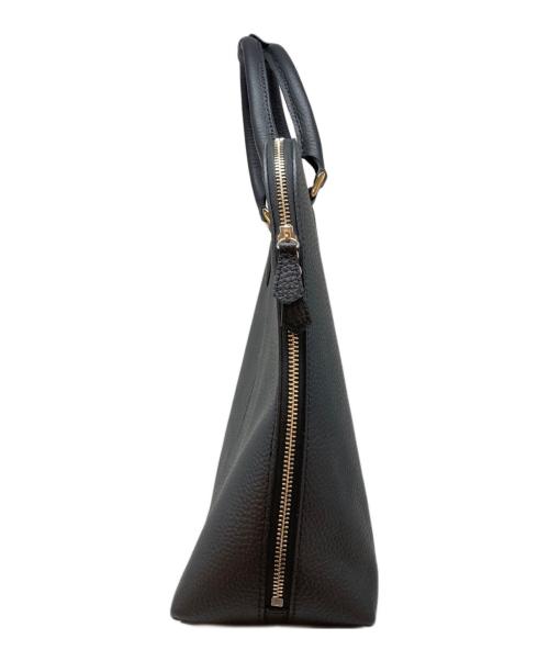 UNITED ARROWS TOKYO（ユナイテッドアローズトウキョウ）UNITED ARROWS TOKYO (ユナイテッドアローズトウキョウ) シボ革ハンドバッグ ブラックの古着・服飾アイテム