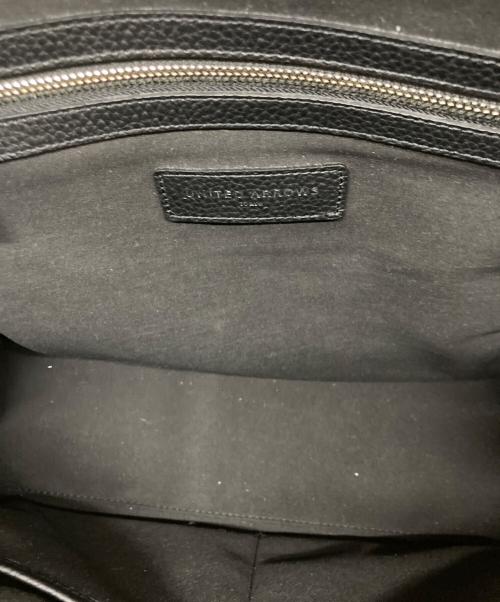 UNITED ARROWS TOKYO（ユナイテッドアローズトウキョウ）UNITED ARROWS TOKYO (ユナイテッドアローズトウキョウ) シボ革ハンドバッグ ブラックの古着・服飾アイテム