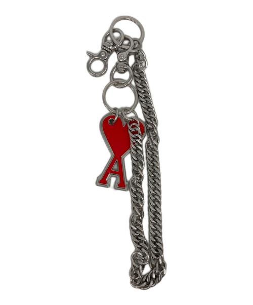 AMIPARIS（アミパリス）AMIPARIS (アミパリス) ウォレットチェーン シルバー×レッドの古着・服飾アイテム