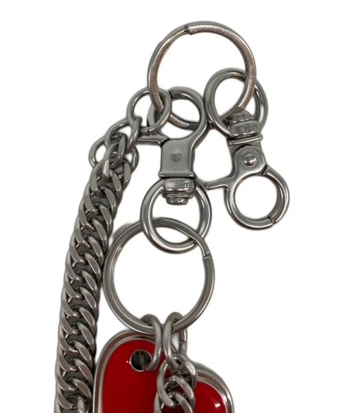 AMIPARIS（アミパリス）AMIPARIS (アミパリス) ウォレットチェーン シルバー×レッドの古着・服飾アイテム