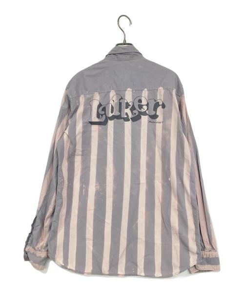 PEEL&LIFT（ピールアンドリフト）PEEL&LIFT (ピールアンドリフト) ANARCHY BLEACH SHIRT グレー サイズ:Lの古着・服飾アイテム