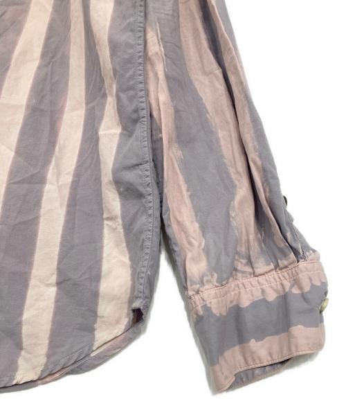 PEEL&LIFT（ピールアンドリフト）PEEL&LIFT (ピールアンドリフト) ANARCHY BLEACH SHIRT グレー サイズ:Lの古着・服飾アイテム