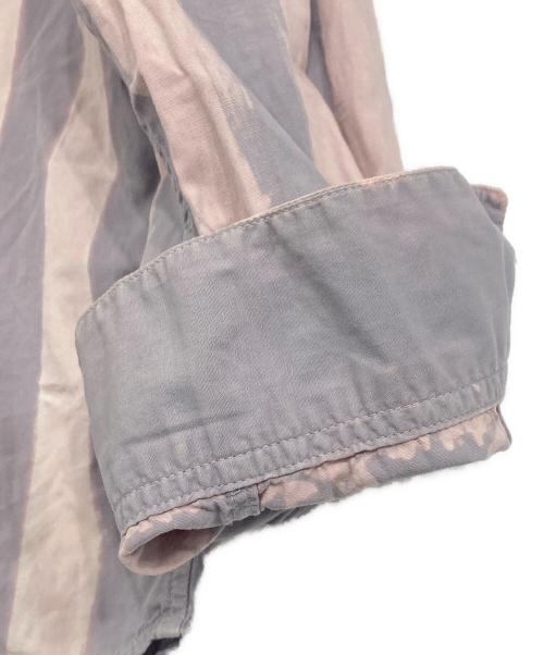 PEEL&LIFT（ピールアンドリフト）PEEL&LIFT (ピールアンドリフト) ANARCHY BLEACH SHIRT グレー サイズ:Lの古着・服飾アイテム