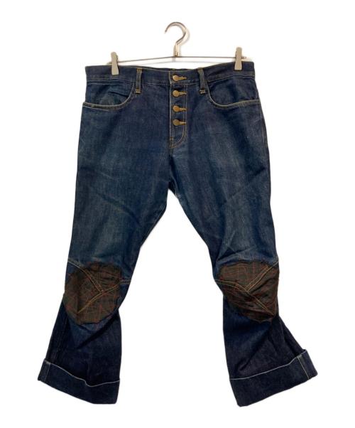 NEMETH（ネメス）Nemeth (ネメス) パッチワークデニムパンツ インディゴ サイズ:Lの古着・服飾アイテム